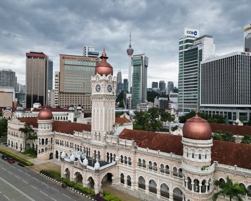 Our editorial team administrative workspace located in the business center of Kuala Lumpur