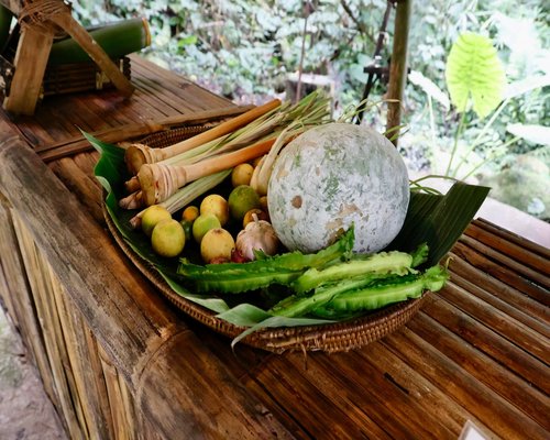 Fresh raw fish perfectly prepared with local Malaysian herbs for a healthy balanced dinner