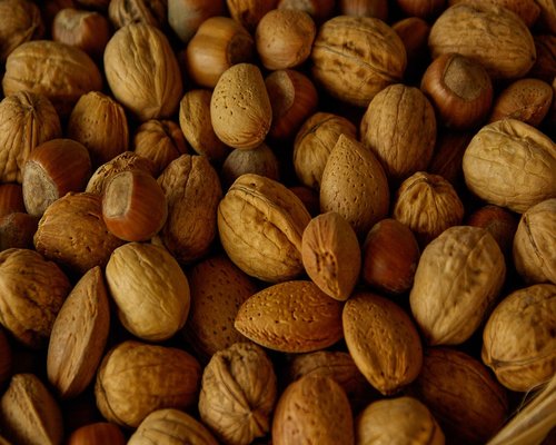 A mix of healthy almonds and local nuts served as an afternoon office snack